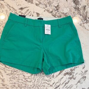 J. Crew Green 3.5 inch Shorts Classic Tailored Style